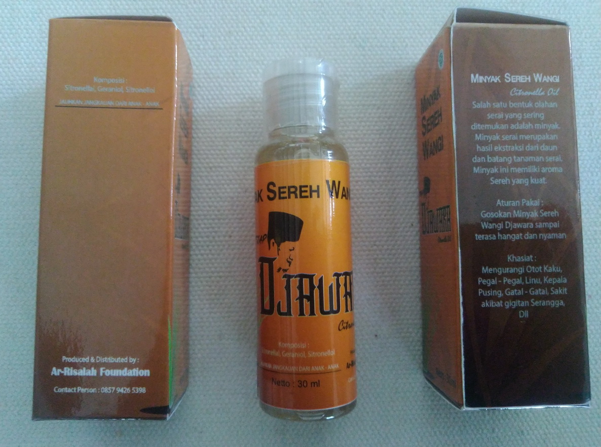 Minyak Sereh Wangi Tjap Djawara 30 ml