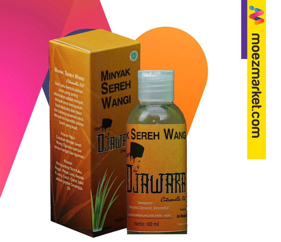 Minyak Sereh Wangi Tjap Djawara 60 ml